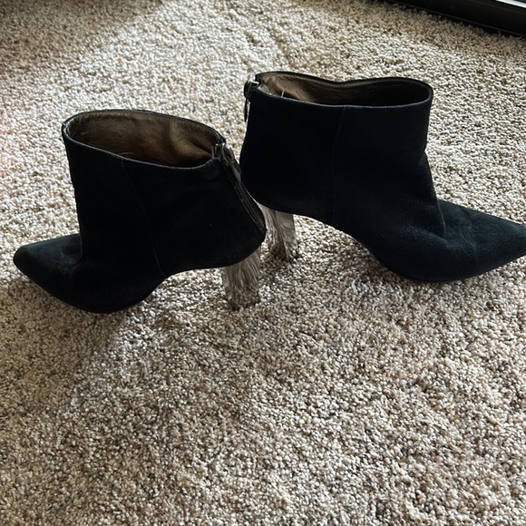 Diane von furstenburg suede ankle boots size 7 1/2 med - Picture 4 of 10